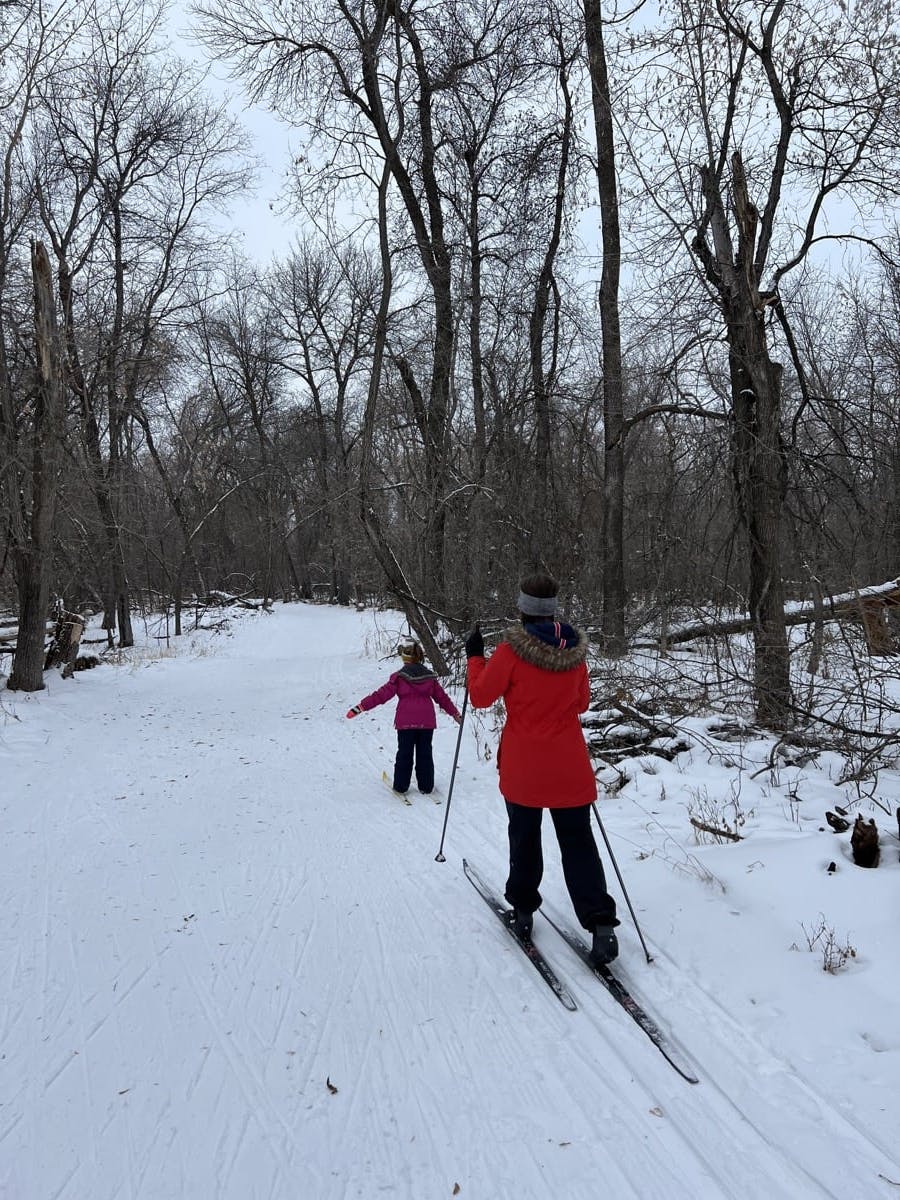 Nordic skiing with the family