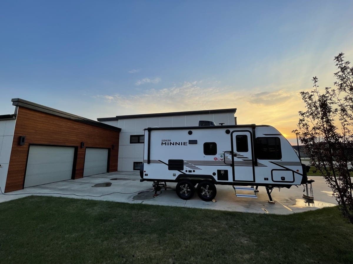 New trailer setup on our driveway